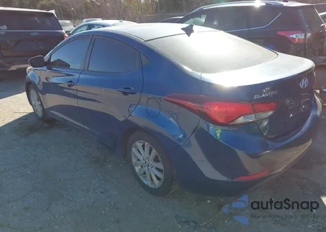 2014 Hyundai Elantra Se from USA, damaged, VIN KMHDH4AE7EU182559